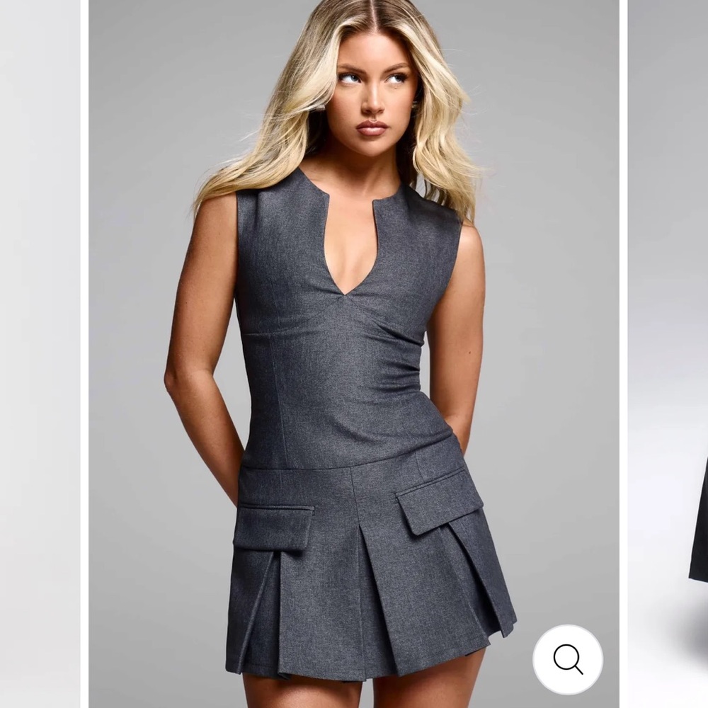 Peppermayo Grey Mini Dress